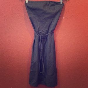 Theory Strapless Brown Dress